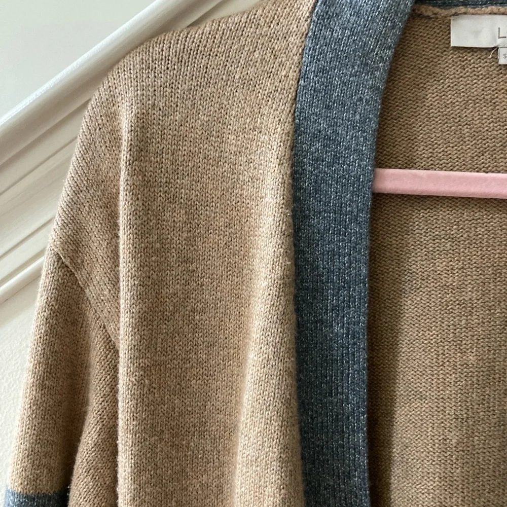 LOFT Long Cardigan with Tie Belt Size Small - Picture 5 of 8